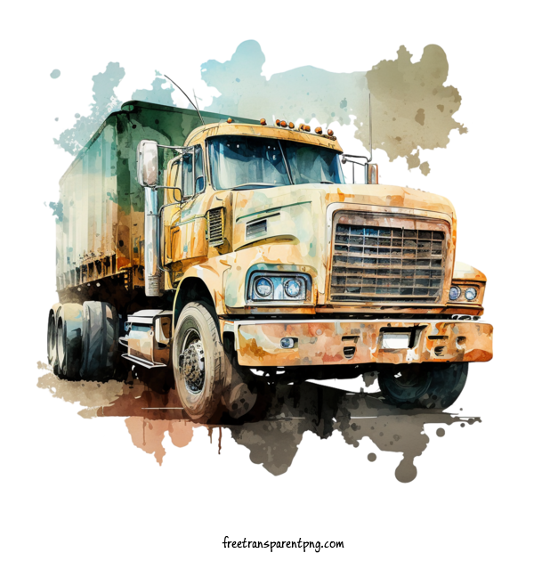 Free Transportation Truck Tractor Farm Vehicle For Truck Clipart Transparent Background