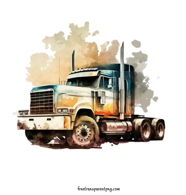 Free Transportation Truck Truck Semi Truck For Truck Clipart Transparent Background