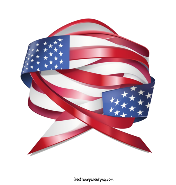 Free Holidays Fourth Of July Flag Ribbon For Fourth Of July Clipart Transparent Background