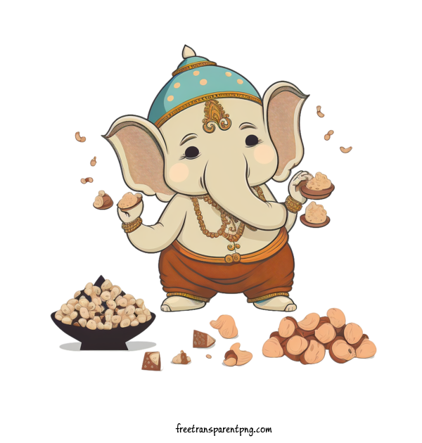 Free Holidays Vinayaka Chaturthi Elephant Elephant Illustration For Vinayaka Chaturthi Clipart Transparent Background