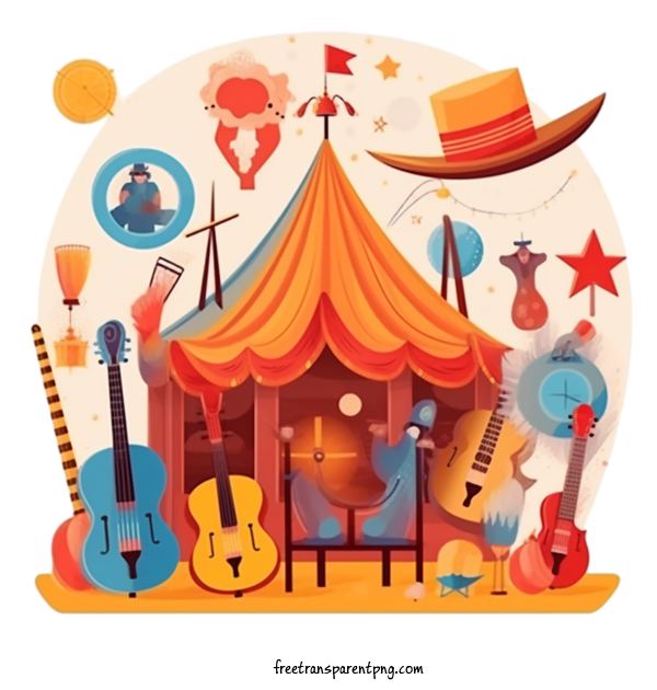 Free Holidays Festa Junina Circus Tent For Festa Junina Clipart Transparent Background