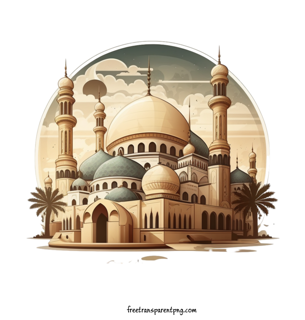 Free Holidays Ramdhan Mosque Architecture For Ramdhan Clipart Transparent Background