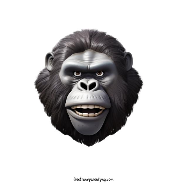 Free Animals Gorilla Gorilla Facial Expression For Gorilla Clipart Transparent Background