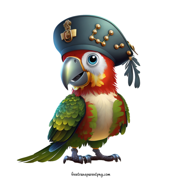 Free Holidays Talk Like A Pirate Day Parrot Bird For Talk Like A Pirate Day Clipart Transparent Background
