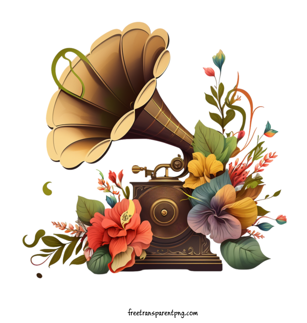 Free Life Music Phonograph Vintage For Music Clipart Transparent Background