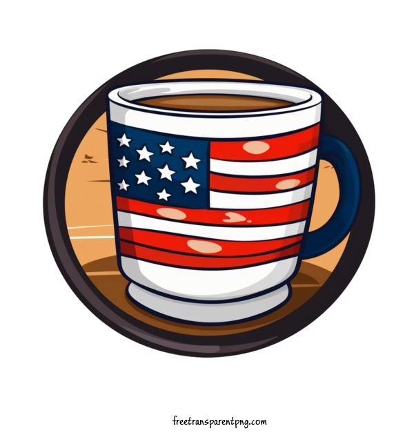 Free Holidays Fourth Of July Coffee Mug American Flag For Fourth Of July Clipart Transparent Background