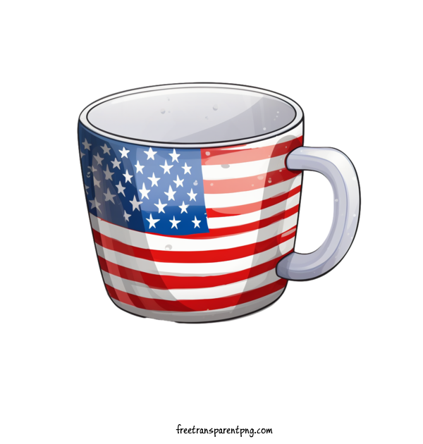 Free Holidays Fourth Of July Flag Coffee Cup For Fourth Of July Clipart Transparent Background