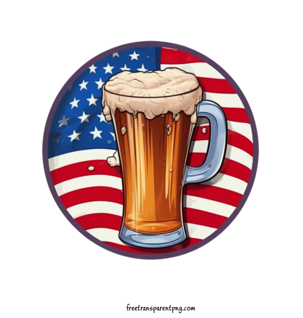 Free Holidays Fourth Of July Beer Mug For Fourth Of July Clipart Transparent Background