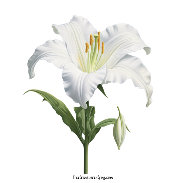 Free Flowers Lily Flower White Flower Lily For Lily Flower Clipart Transparent Background