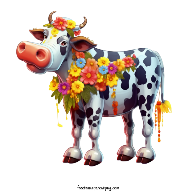 Free Animals Cow Cow Dairy For Cow Clipart Transparent Background