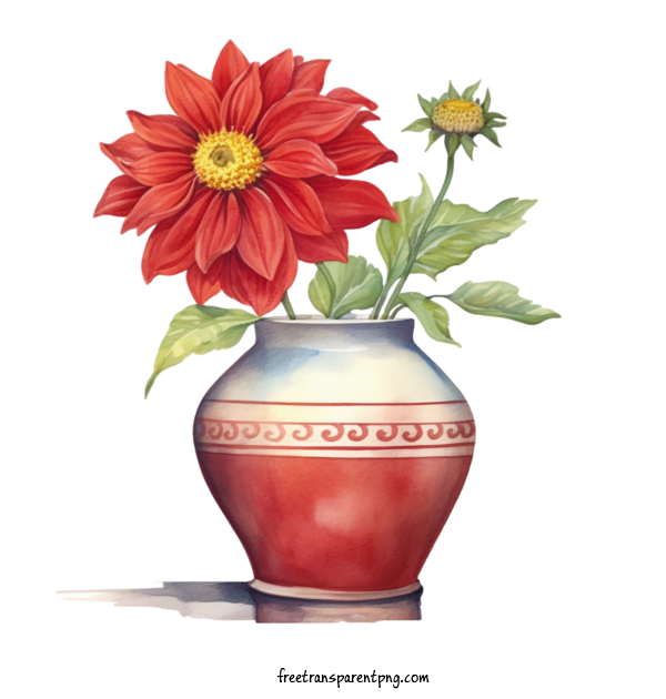 Free Flowers Dahlia Flower Vase Flower For Dahlia Flower Clipart Transparent Background