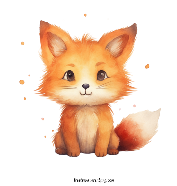 Free Animals Fox Cute Baby For Fox Clipart Transparent Background