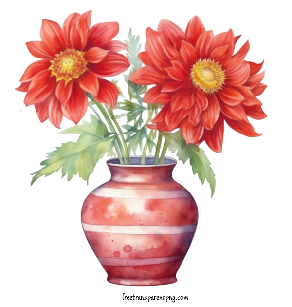 Free Flowers Dahlia Flower Vase Flowers For Dahlia Flower Clipart Transparent Background