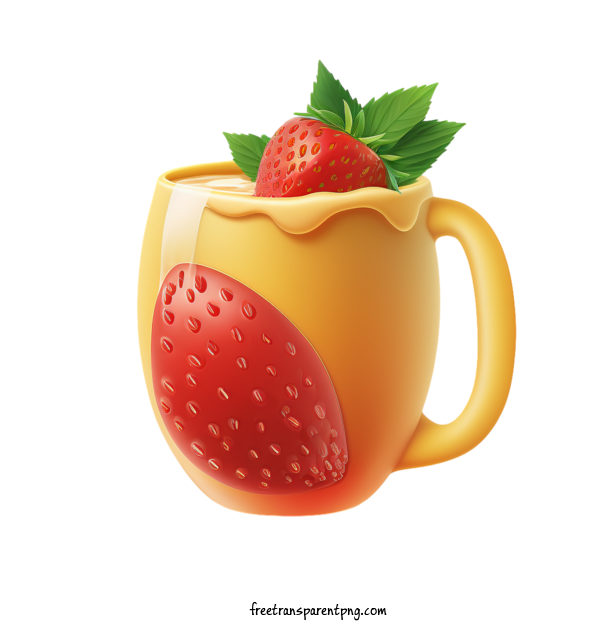 Free Drink Strawberry Juice Mug Strawberry For Strawberry Juice Clipart Transparent Background