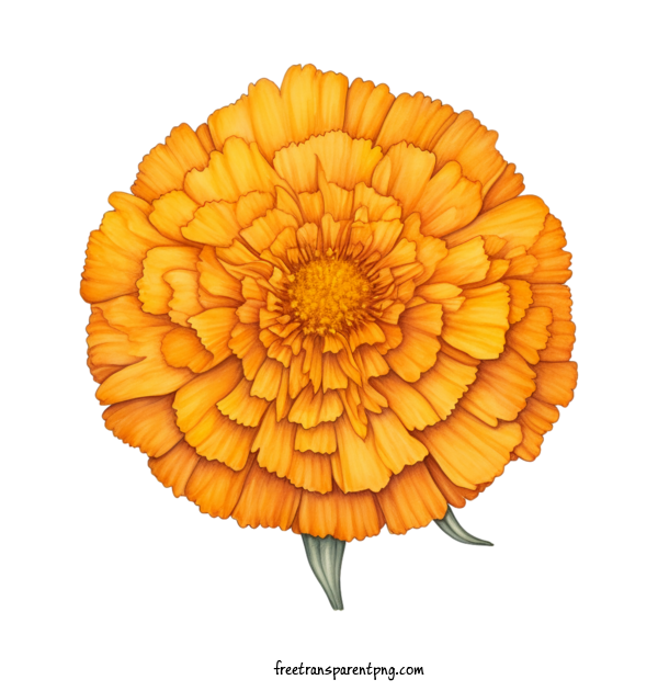 Free Flowers Marigold Flower Marigold Orange For Marigold Flower Clipart Transparent Background