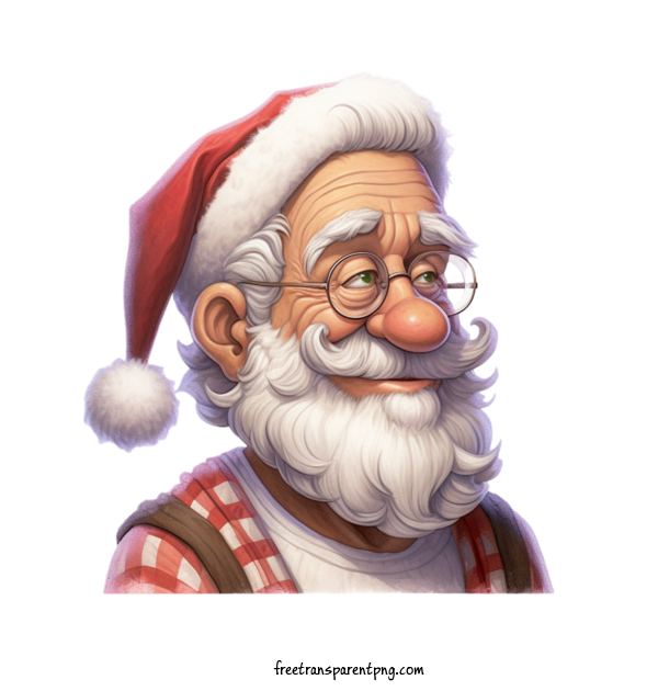 Free Christmas Santa Claus Santa Beard For Santa Claus Clipart Transparent Background