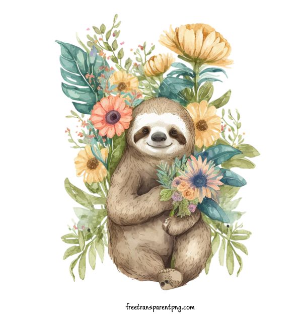 Free Animals Sloth Sloth Baby Sloth For Sloth Clipart Transparent Background
