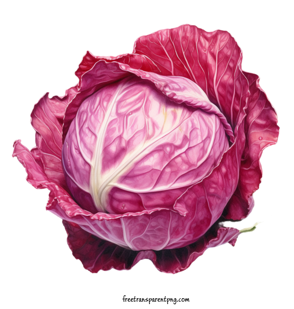 Free Vegetable Red Cabbage Red Cabbage Fresh Produce For Red Cabbage Clipart Transparent Background