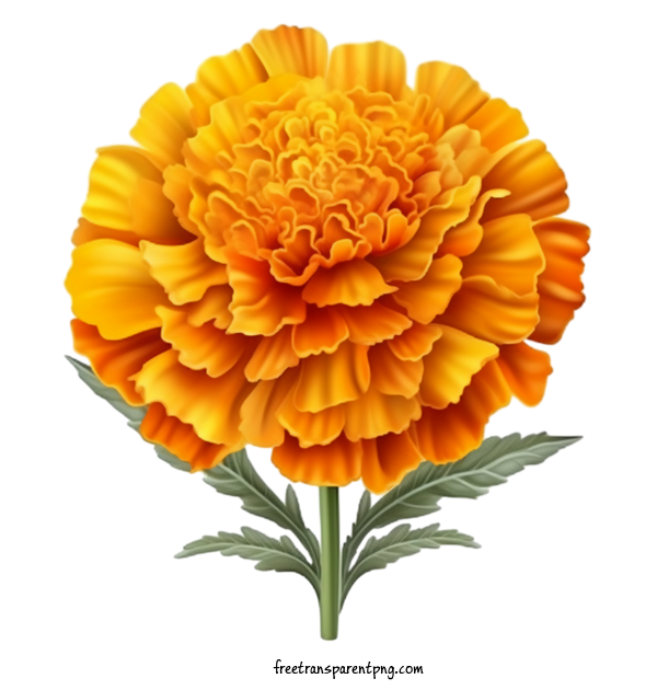 Free Flowers Marigold Flower Orange Flower Carnation For Marigold Flower Clipart Transparent Background