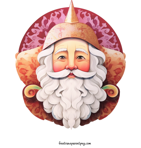 Free Christmas Santa Claus Santa Face For Santa Claus Clipart Transparent Background