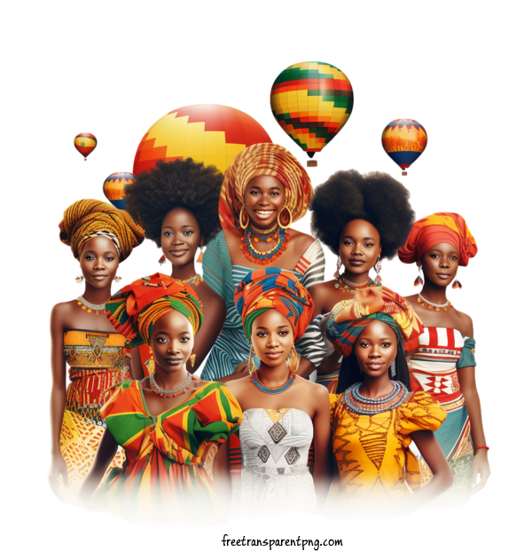 Free Holidays Africa Day Colorful Diverse For Africa Day Clipart Transparent Background