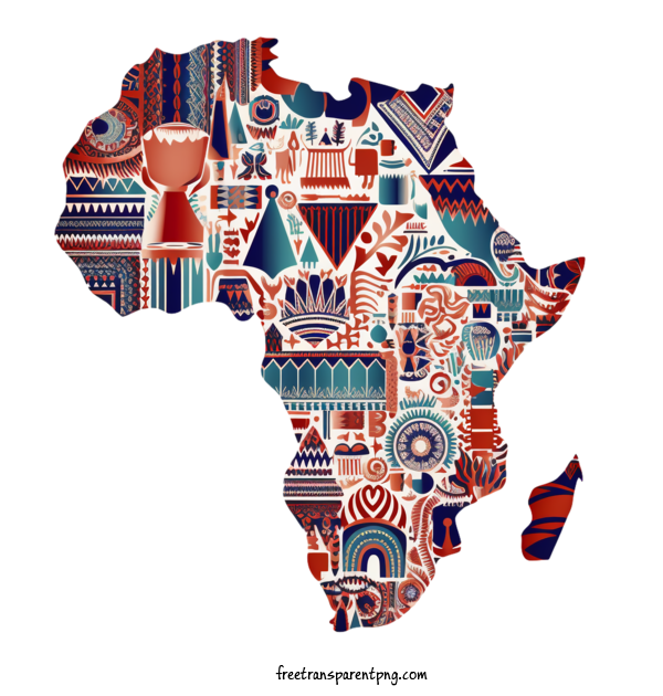 Free Holidays Africa Day Africa Map For Africa Day Clipart Transparent Background