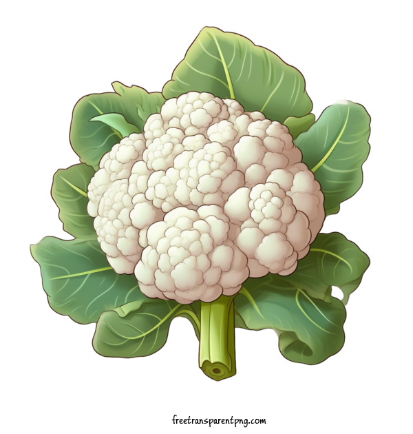 Free Vegetable Cauliflower Cauliflower Vegetable For Cauliflower Clipart Transparent Background