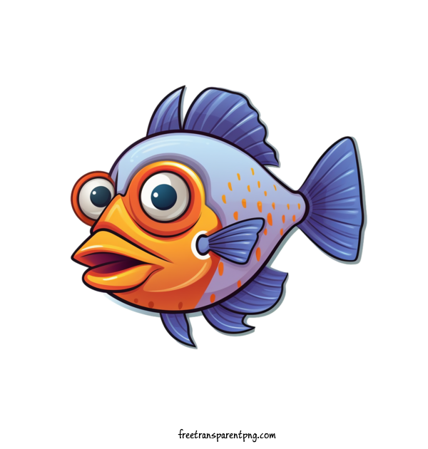 Free Animals Fish Cute Funny For Fish Clipart Transparent Background