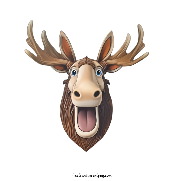 Free Animals Moose Moose Head For Moose Clipart Transparent Background