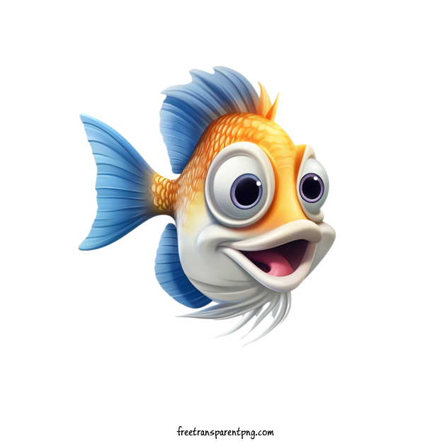 Free Animals Fish Fish Smiling For Fish Clipart Transparent Background
