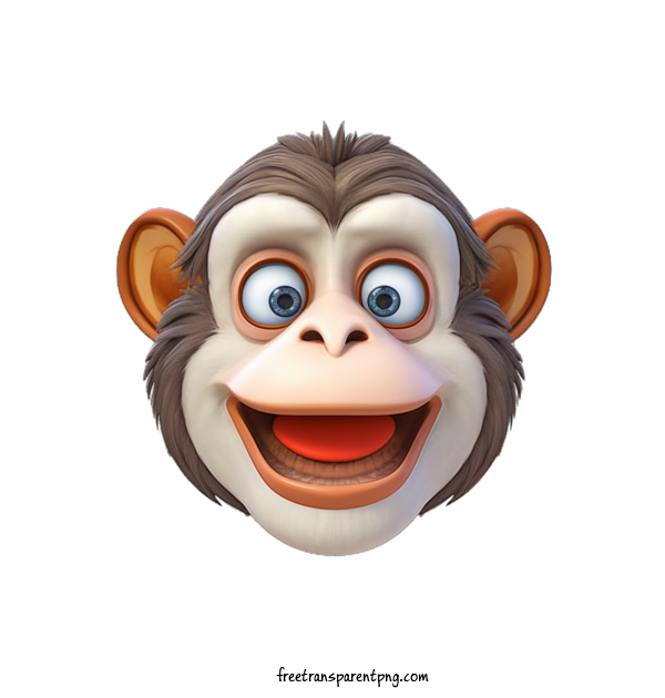 Free Animals Monkey Monkey Smiling For Monkey Clipart Transparent Background