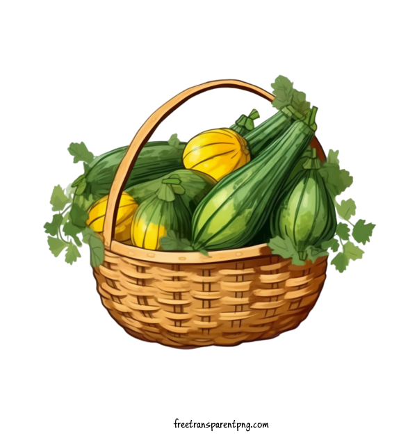Free Vegetable Zucchini Gourds Squash For Zucchini Clipart Transparent Background