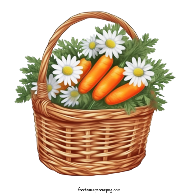 Free Vegetable Carrot Carrots Daisies For Carrot Clipart Transparent Background