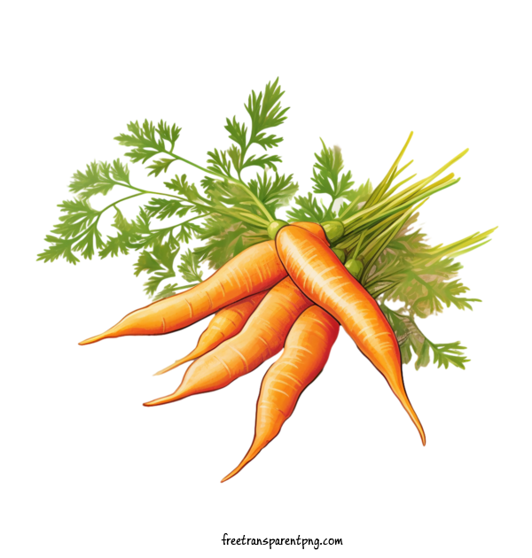 Free Vegetable Carrot Carrots Healthy For Carrot Clipart Transparent Background