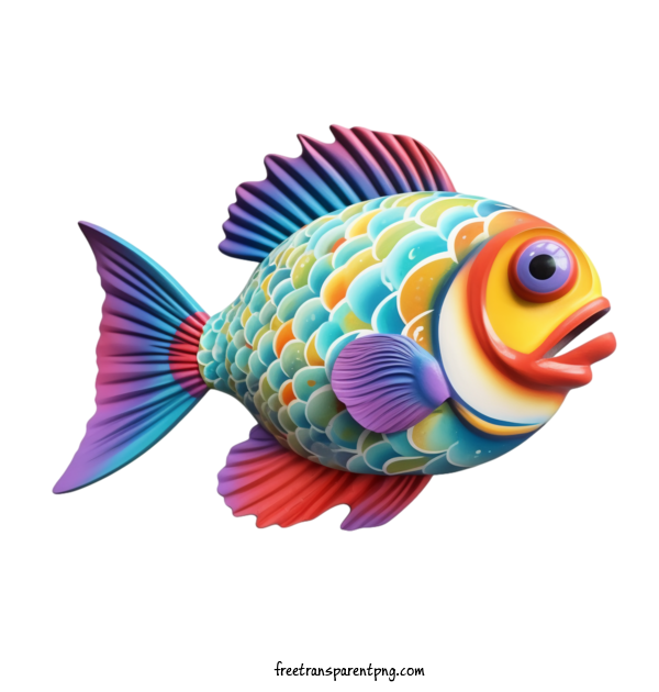 Free Animals Fish Colorful Vibrant For Fish Clipart Transparent Background