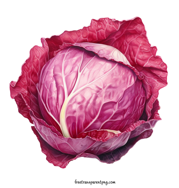 Free Vegetable Red Cabbage Red Cabbage Vegetable For Red Cabbage Clipart Transparent Background