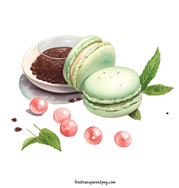 Free Macaroon Macaroon Macarons Coffee For Macaroon Clipart Transparent Background