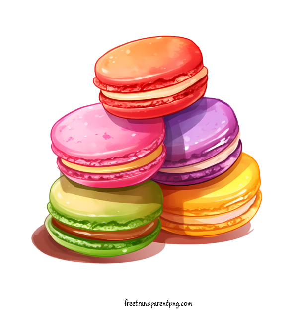 Free Macaroon Macaroon Macarons Desserts For Macaroon Clipart Transparent Background
