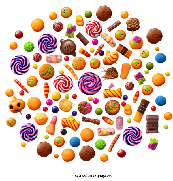 Free Halloween Halloween Candy Candy Sweets For Halloween Candy Clipart Transparent Background