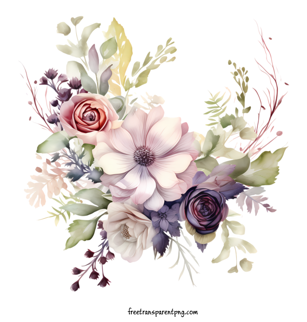 Free Wedding Flower Wedding Flower Bouquet Of Flowers Pink For Wedding Flower Clipart Transparent Background