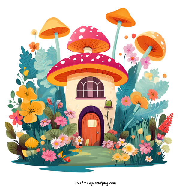 Free Mushroom House Mushroom House Mushroom House For Mushroom House Clipart Transparent Background