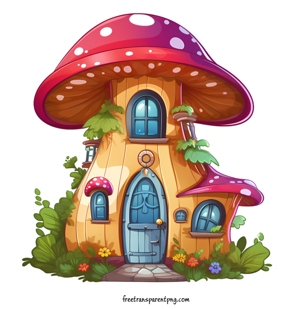 Free Mushroom House Mushroom House Toad House Mushroom House For Mushroom House Clipart Transparent Background