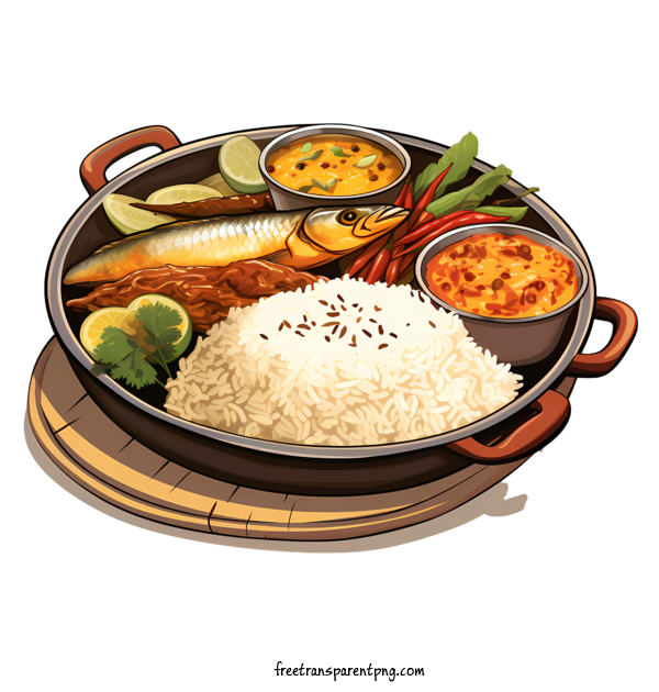 Free Bengali Cuisine Bengali Cuisine Chicken Rice For Bengali Cuisine Clipart Transparent Background