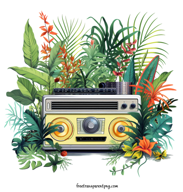 Free Radio Day National Radio Day Vintage Boombox For National Radio Day Clipart Transparent Background