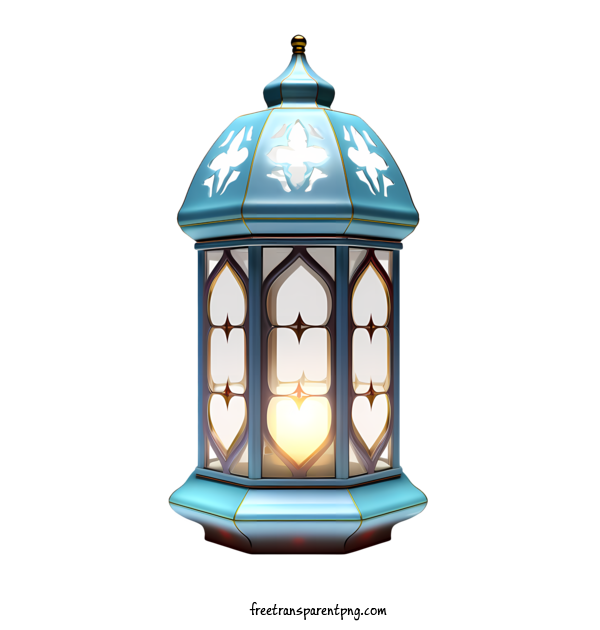 Free Islamic Lantern Islamic Lantern Lantern Blue For Islamic Lantern Clipart Transparent Background