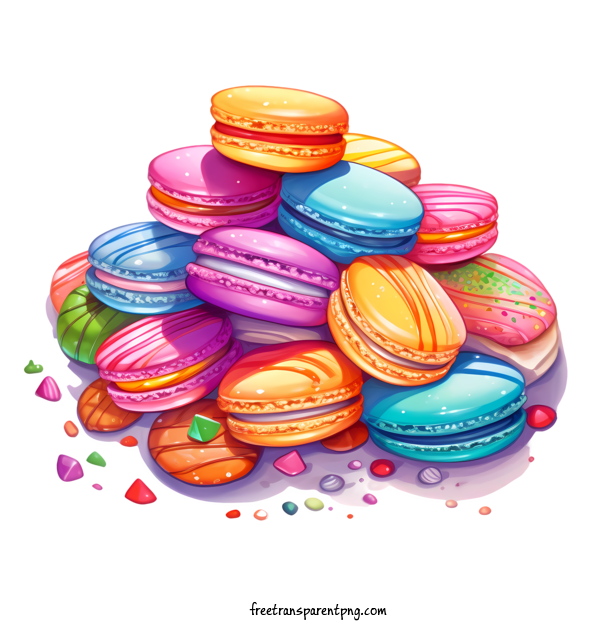 Free Macaroon Macaroon Chocolate Cake For Macaroon Clipart Transparent Background