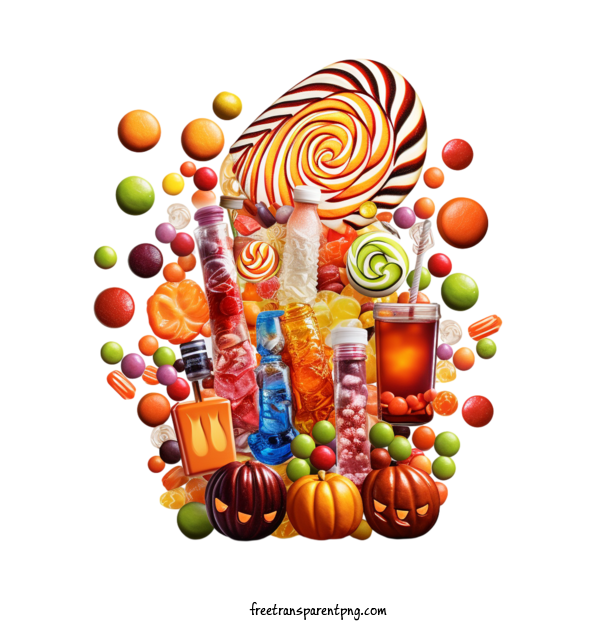 Free Halloween Halloween Candy Candy Sweets For Halloween Candy Clipart Transparent Background