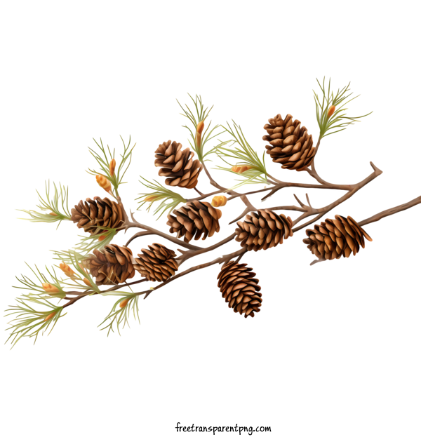 Free Pinecone Pinecone Pine Cone Branch For Pinecone Clipart Transparent Background