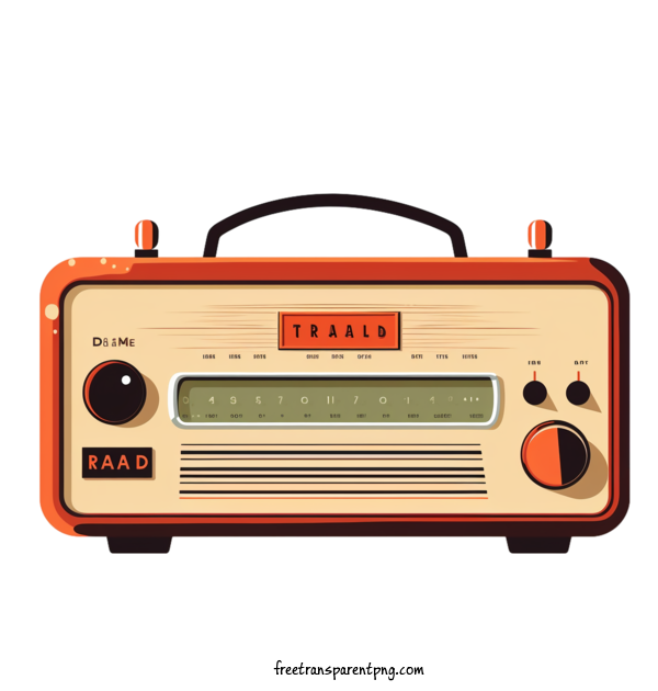 Free Radio Day National Radio Day Radio Vintage For National Radio Day Clipart Transparent Background