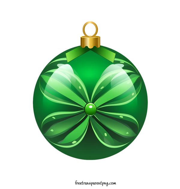 Free Christmas Christmas Ball Green Ornament For Christmas Ball Clipart Transparent Background